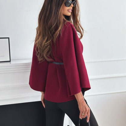 Cape Moderne avec Ceinture Femme
