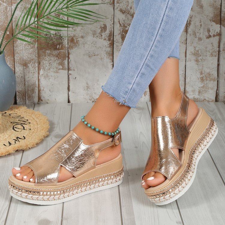 Sandales Brillantes Ouvertes